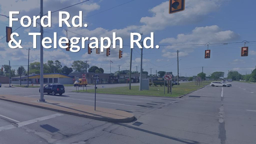 Ford Rd Telegraph Rd Krall Law Offices PLLC Ford Road and Telegraph Road intersection in Dearborn Michigan personal injury attorneys at Krall Law