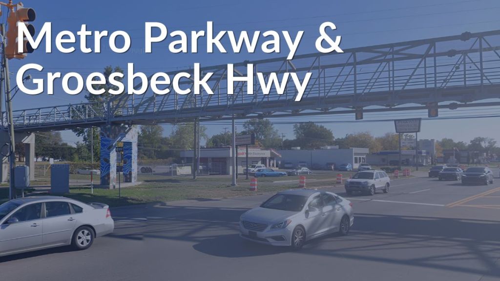 Metro Parkway Groesbeck Hwy Krall Law Offices PLLC Metro Parkway and Groesbeck Highway intersection in Clinton Township Michigan Krall Law personal injury attorneys